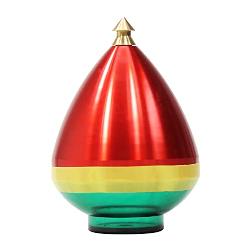 Spintastics Quicksilver Hybrid Bearing Spin Top - Bearing Tip (Red and Green)