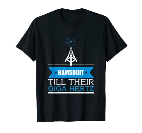 Im Radio Active Tower Music Antenna Ham Radio Funny HF T-Shirt