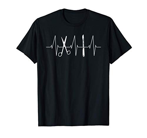 Surgical Scalpel Scissors Surgeon Heartbeat Funny EKG Nurse T-Shirt