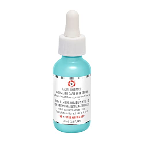 First Aid Beauty Facial Radiance Niacinamide Dark Spot Serum – Evens Skin Tone + Diminishes Dark Spots – Non-Irritating Hyperpigmentation Treatment – 1.0 fl oz
