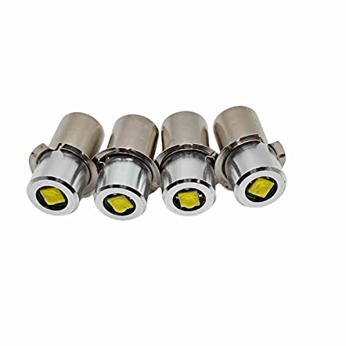 GLGYCB P13.5S PR2 LED Bulb Flashlight Replacement Led Conversion kit 2D 3D 4d Cell Bulbs 3W 3V 4.5V 6V for 2-4C&D LED Bulbs 4Pack