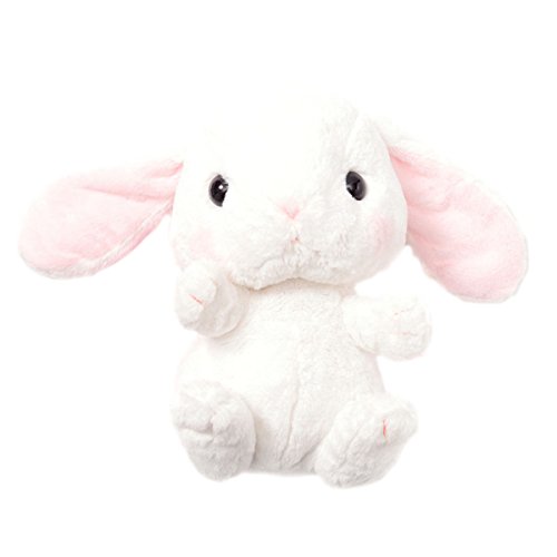Plush Stuffed Animal Backpack Bunny Backpack with Adjustable Gift for Women Girl (White)