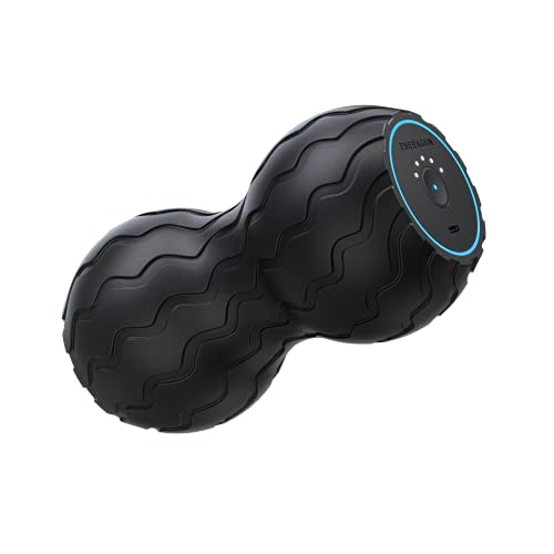 Therabody Wave Series Wave Duo - Ergonomically Contoured Foam Roller. Bluetooth Enabled Muscle Roller for Your Back, Neck & Spine with 5 Customizable Vibration Frequencies in Therabody App