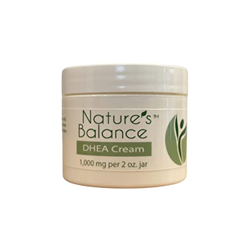 Nature’s Balance DHEA Cream - Plant Derived, Rejuvenating Skin Cream with Natural Hormone Support - no fragrances or preservatives - 50 servings