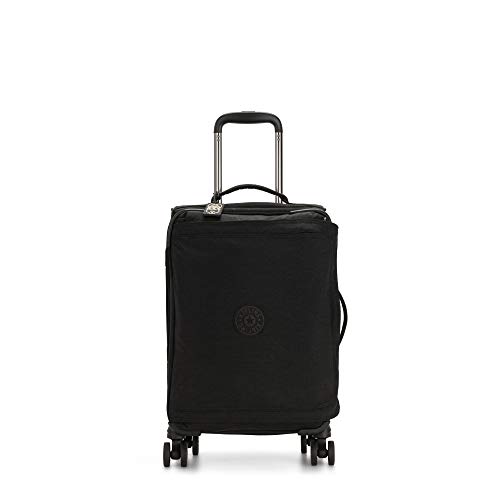 Kipling Women’s Spontaneous 31 Softside Spinner Wheel Luggage, Integrated TSA Accepted Lock, Black Noir, Carry-On 21-Inch