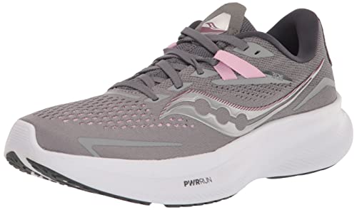 Saucony Women's Ride 15 Running Shoe, Alloy/Quartz, 8