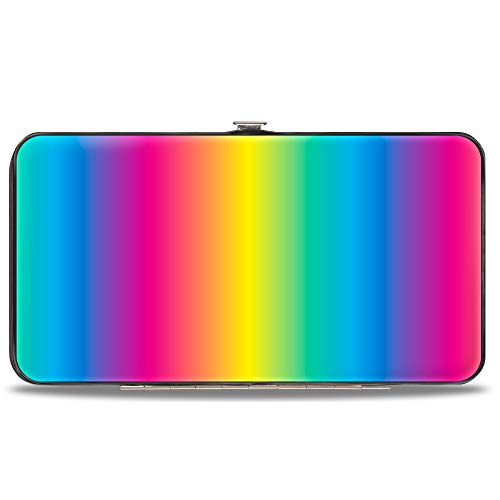 Buckle-Down womens Buckle-down Hinge - Rainbow Ombre Wallet, Multicolor, 7 x 4 US