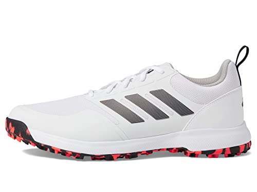 adidas Men's Tech Response Spikeless 3.0 Golf Shoes, Footwear White/Core Black/Grey Two, 11