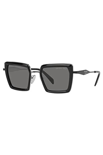 Prada PR 55ZS - 1AB5Z1 Sunglasses Black w/Polar Dark Grey 52mm