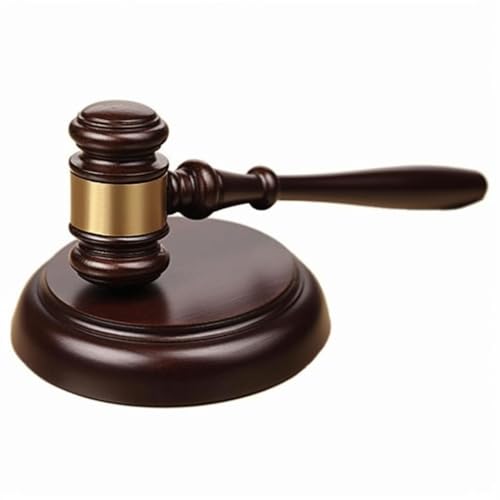 Gavel and Sound Block Set Gift for Lawyer Judge Chairman of the Board Elegent Desk Accessory for President of Local Club