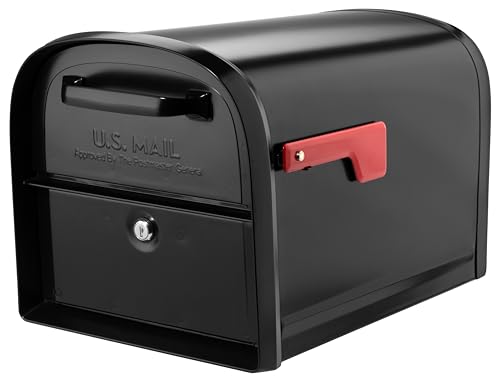 Architectural Mailboxes 6300B-10 Oasis 360 Locking Parcel Mailbox, Extra Large, Black
