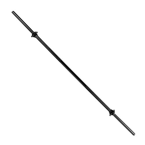 CAP Barbell 72' Standard Solid Threaded Bar, Black