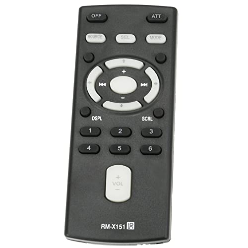 RM-X151 Replacement Remote Compatible with Sony Compact Disc Player CDX-GT63UIW CDX-GT630UI CDX-GT430IP CDX-GT43IPW CDX-H905IP CDX-M50IP CDX-GT62IPW CDX-GT620IP CDX-GT420IP CDX-GT610UI CDX-GT42IPW