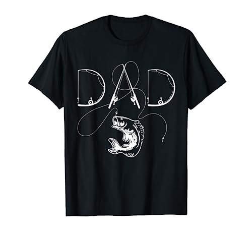 Fisherman Dad Fishing Enthusiast Fish Lover Daddy Father T-Shirt
