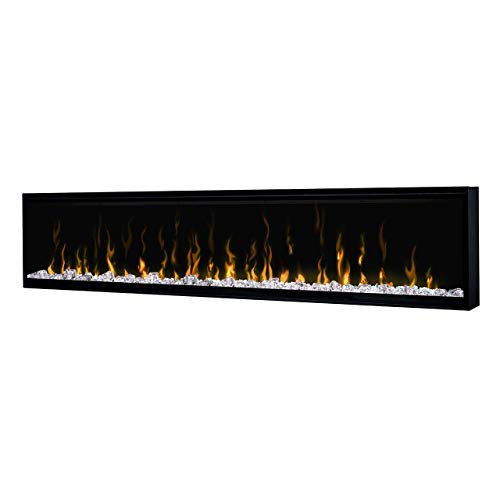 Dimplex IgniteXL 74' Built-in Linear Electric Fireplace (Model: XLF74), 8530/5118 BTU, 240/120 Volt, 2500/1500 Watt, Black