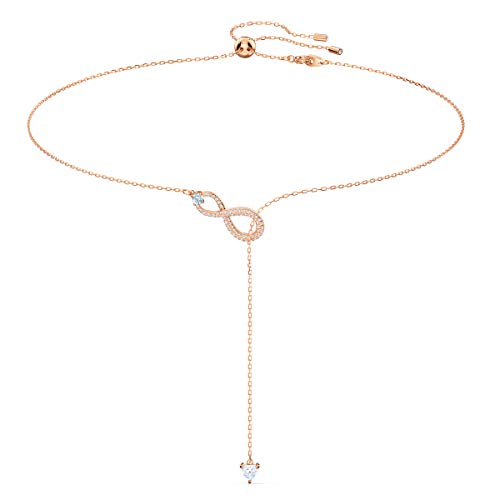 SWAROVSKI Women's Infinity Crystal Jewelry Collections, Rhodium & Rose Gold Tone Finish