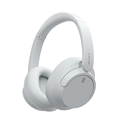 Sony WH-CH720N Noise Canceling Wireless Headphones Bluetooth Over The Ear Headset with Microphone and Alexa Built-in, White New (Renewed)