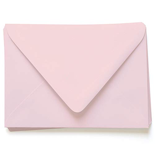 Rosa Pink Envelopes - A1 Gmund Colors Matt 3 5/8 x 5 1/8 Euro Flap 68T, 25 pack