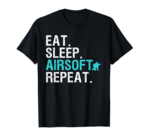 Cool Airsoft Art For Men Women Team Sport Airsoft Gun Match T-Shirt
