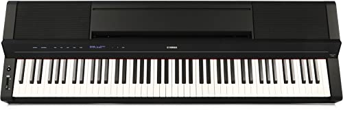 Yamaha PS500 88-key Smart Digital Piano w/Stream Lights Technology, PA500C Power Adapter and FC4A Sustain Pedal, Black