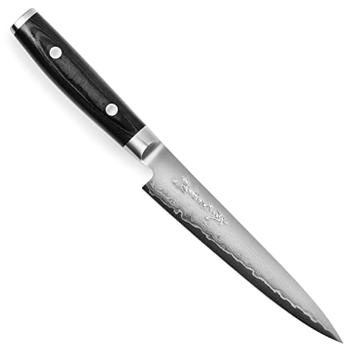 Yaxell Ran Plus 6' Utility Knife - Made in Japan - 67 Layers VG10 Damascus