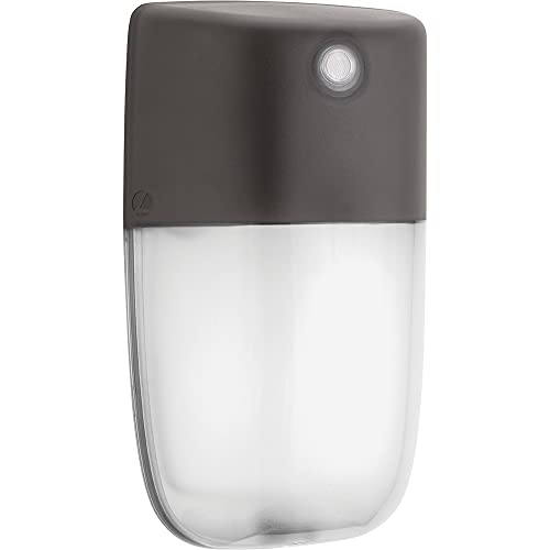 Lithonia Lighting OVWP LED 40K 120 PE DDB M4 Outdoor OVWP LED Dusk-to-Dawn Wall Sconce in Bronze, 14 Watts, 1240 Lumens