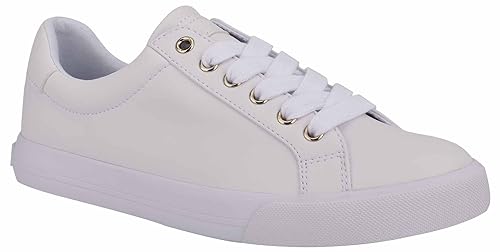 Nine West Women's Layna Sneaker, White 120, 10