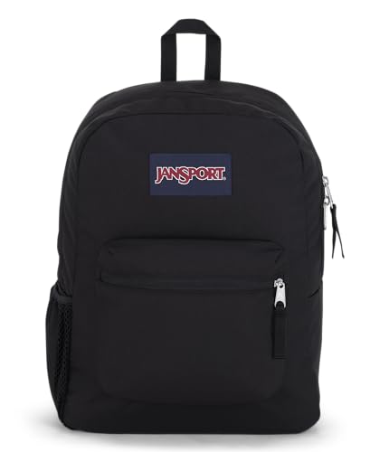 JanSport Cross Town Backpack 17' x 12.5' x 6' - Simple Bag for Everyone with 1 Main Compartment, Front Utility Pocket - Premium Class Accessories - Black