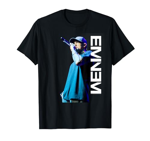 Eminem Mic Pose by Rock Off T-Shirt