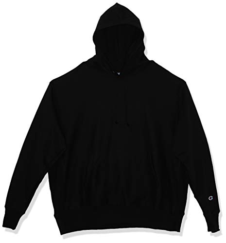 Champion Men's Reverse Weave Pullover Hoodie, Black, M