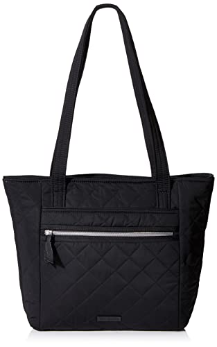 Vera Bradley Women's Performance Twill Small Tote Bag, Classic Black, One Size