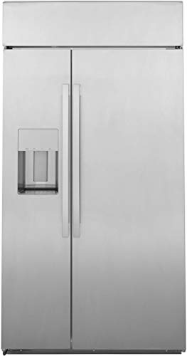 GE Profile PSB48YSNSS 48 Inch Smart Built In Counter Depth Side by Side fridge with 28.69 cu.ft.Capacity,Wi-Fi Enabled,4 Glass Shelves,External Water Dispenser,Ice Maker in Stainless Steel