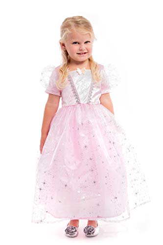 Little Adventures Deluxe Good Witch Dress up Costume (Large Age 5-7) - Machine Washable Child Pretend Play and Party Dress with No Glitter