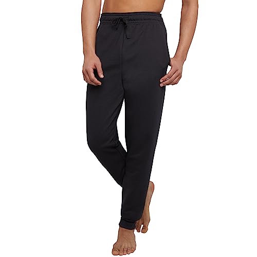 Hanes Men's Jogger Sweatpant with Pockets, Black, 2X Large