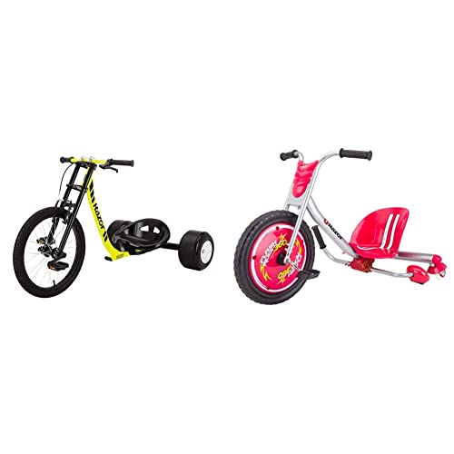 Razor DXT Drift Trike Yellow, One Size & FlashRider 360 Caster Trike
