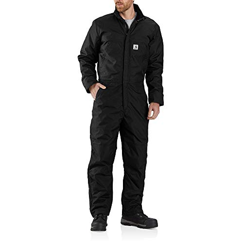 Carhartt mens Yukon Extremes Loose Fit Insulated Coverall Work Utility Outerwear, Black, Medium US
