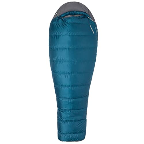 Marmot Ironwood Mummy Sleeping Bag | Down-Filled, Lightweight, 20-Degree Rating, Denim/Steel Onyx, Regular