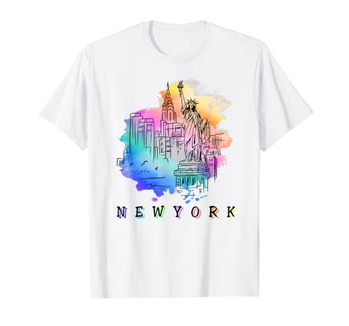 NYC New York City Skylines Statue Of Liberty T-Shirt