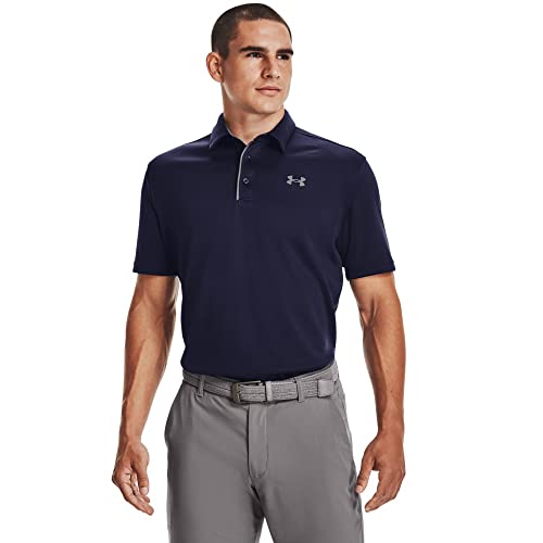 Under Armour Men's Tech Golf Polo , Midnight Navy (410)/Graphite , X-Large Tall