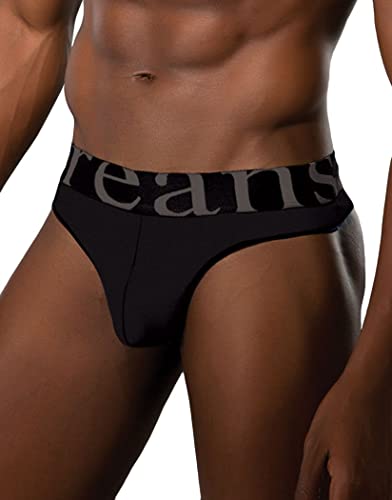Doreanse 1250-BLK Wide-Band Thong Black