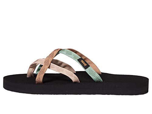 Teva Women's Olowahu Sandal, Mixed B Maple Sugar Multi, 8