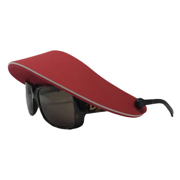 3-pak visors attach to sunglasses. No headache, strapless sun visor