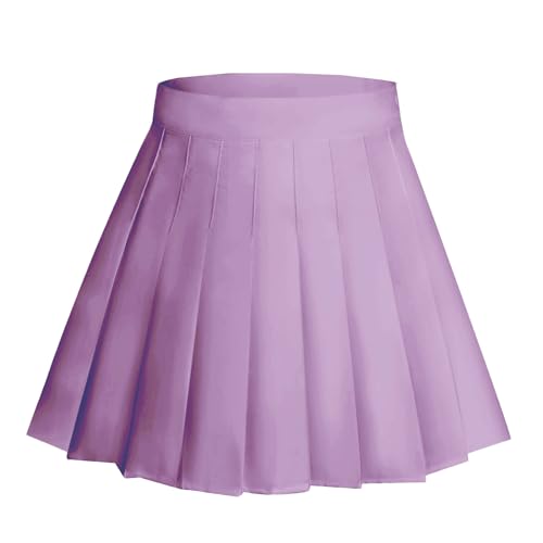 Women School Uniforms Plaid Pleated Costume Mini Skirt