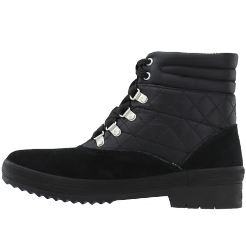 Keds Camp Boot Suede Quilted Nylon WX Black 8 B (M)