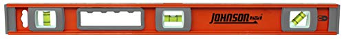 Johnson Level & Tool 1254-2400 Magnetic Heavy Duty I-Beam Aluminum Level, 24', Orange, 1 Level