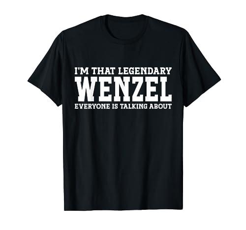 Wenzel Surname Funny Team Family Last Name Wenzel T-Shirt