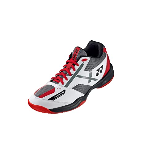 YONEX Power Cushion 39 Wide Indoor Court Badminton Shoe (White/Red) (9)
