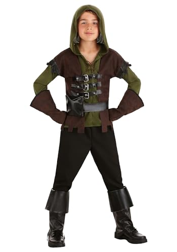 Kids Robin Hood Costume X-Large (12-14) Green