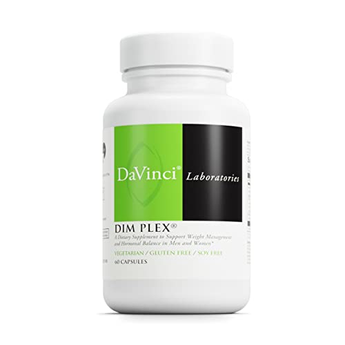 DAVINCI Labs Dim Plex - Dietary Supplement to Support Hormonal Balance & Healthy Weight Management for Women and Men* - with Banaba Leaf and More - Vegetarian - Soy Free - Gluten-Free - 60 Capsules