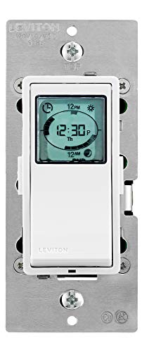 Leviton VPT24-1PZ Vizia 24-Hour Programmable Indoor Timer with Astronomical Clock